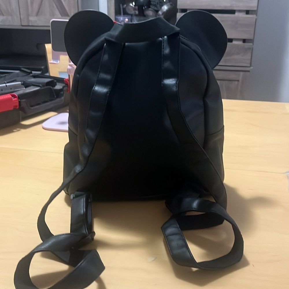 Black Backpack with Red Bow - Picture 2 of 2